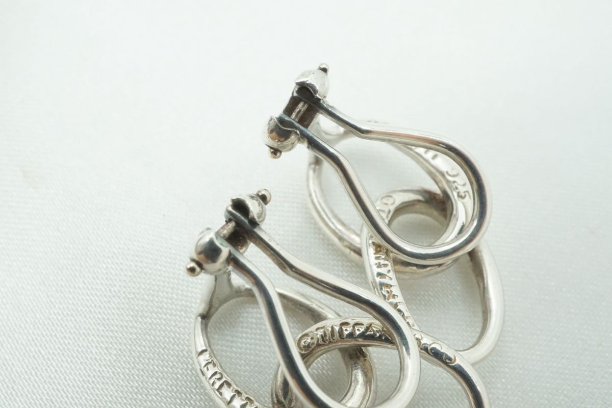 ティファニー ダブルループ イヤリング エルサペレッティ アクセサリー 4.7g SV925 銀 シルバー TIFFANY&Co. 6398j ティファニー ダブルループ イヤリング エルサペレッティ アクセサリー 4.7g SV925 銀 シルバー TIFFANY&Co. 6398j