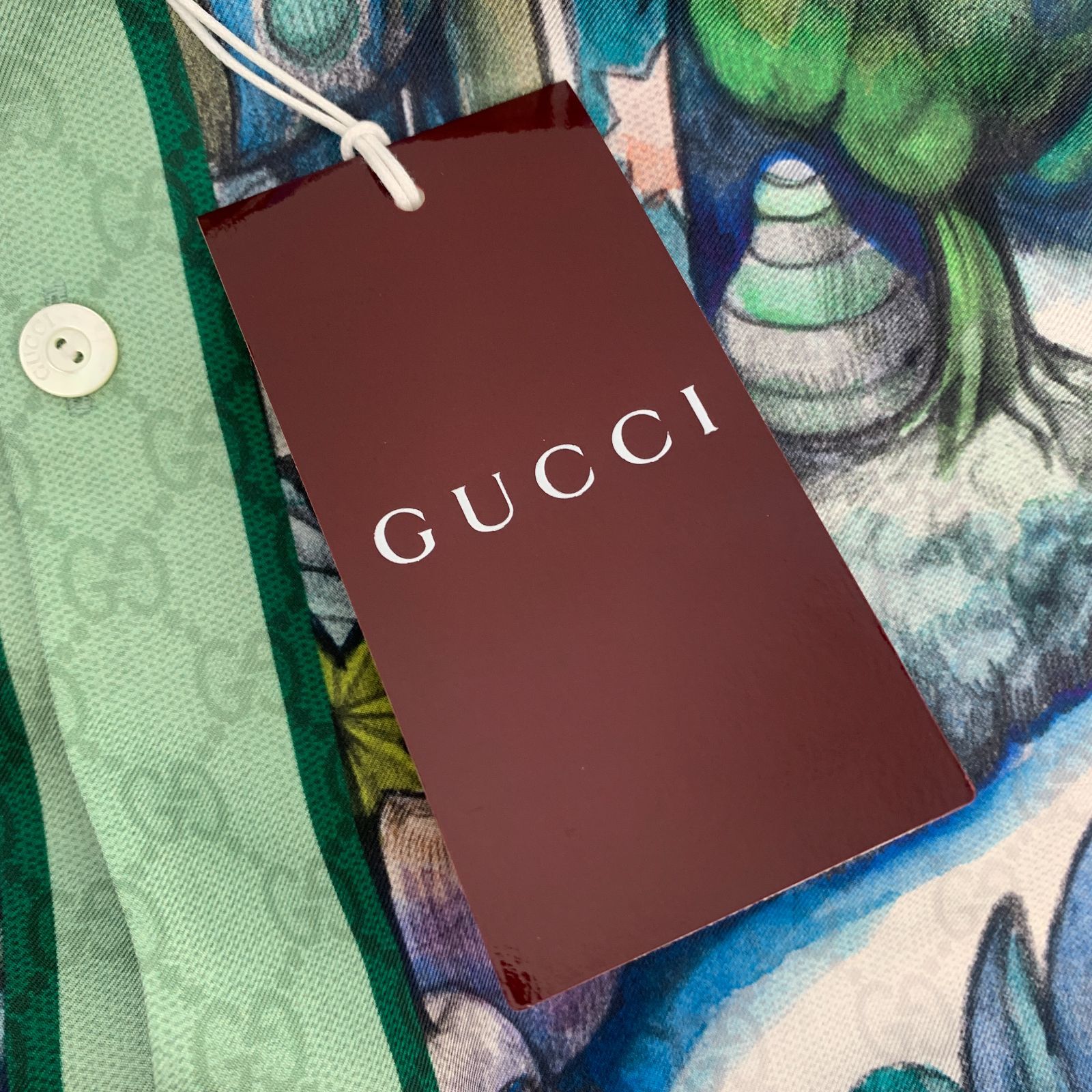 未使用 Gucci × ヒグチユウコ コラボ シャツ グッチ GG シルク メンズ