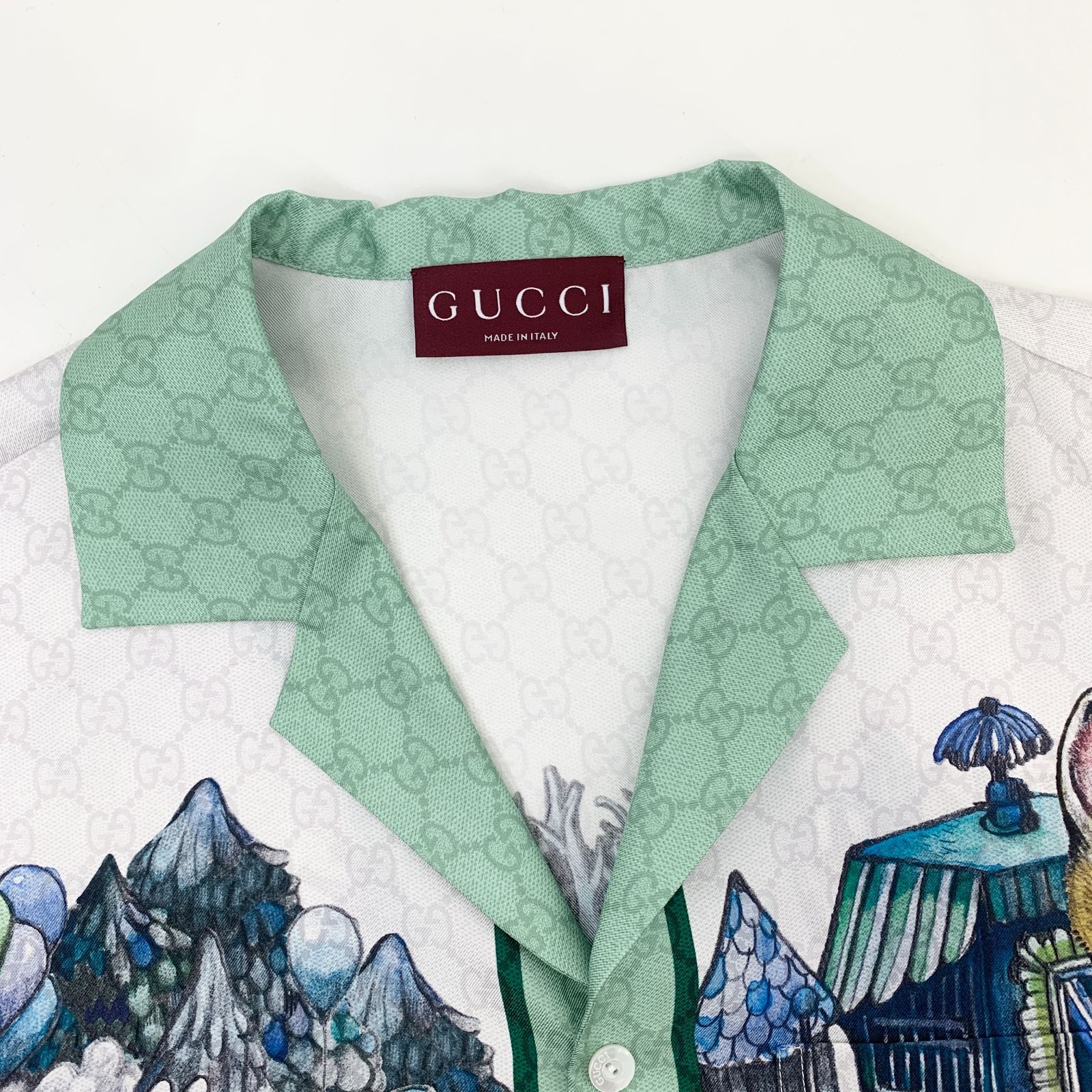 未使用 Gucci × ヒグチユウコ コラボ シャツ グッチ GG シルク メンズ