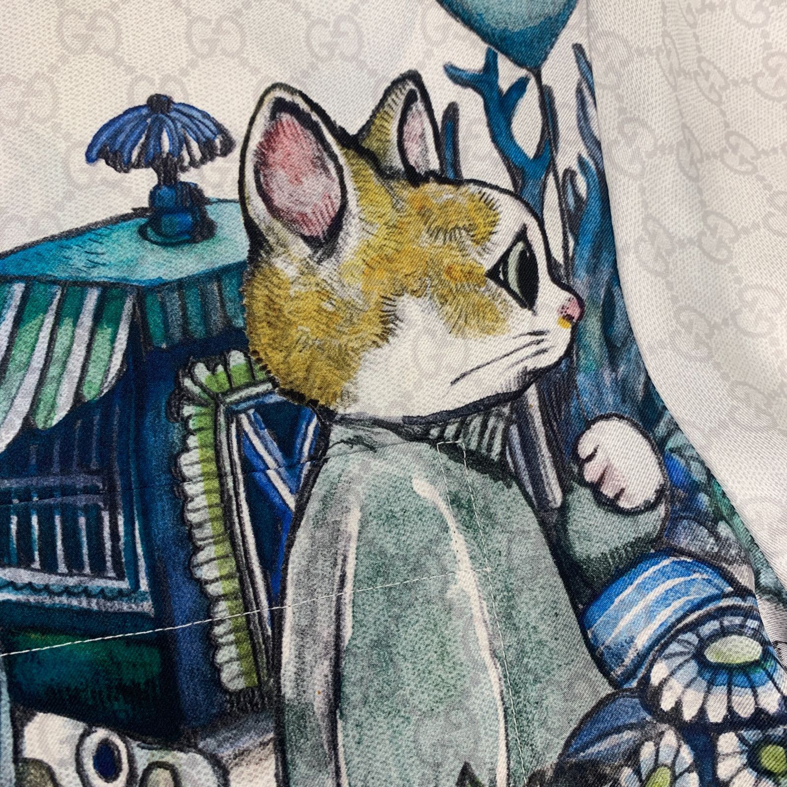 未使用 Gucci × ヒグチユウコ コラボ シャツ グッチ GG シルク メンズ