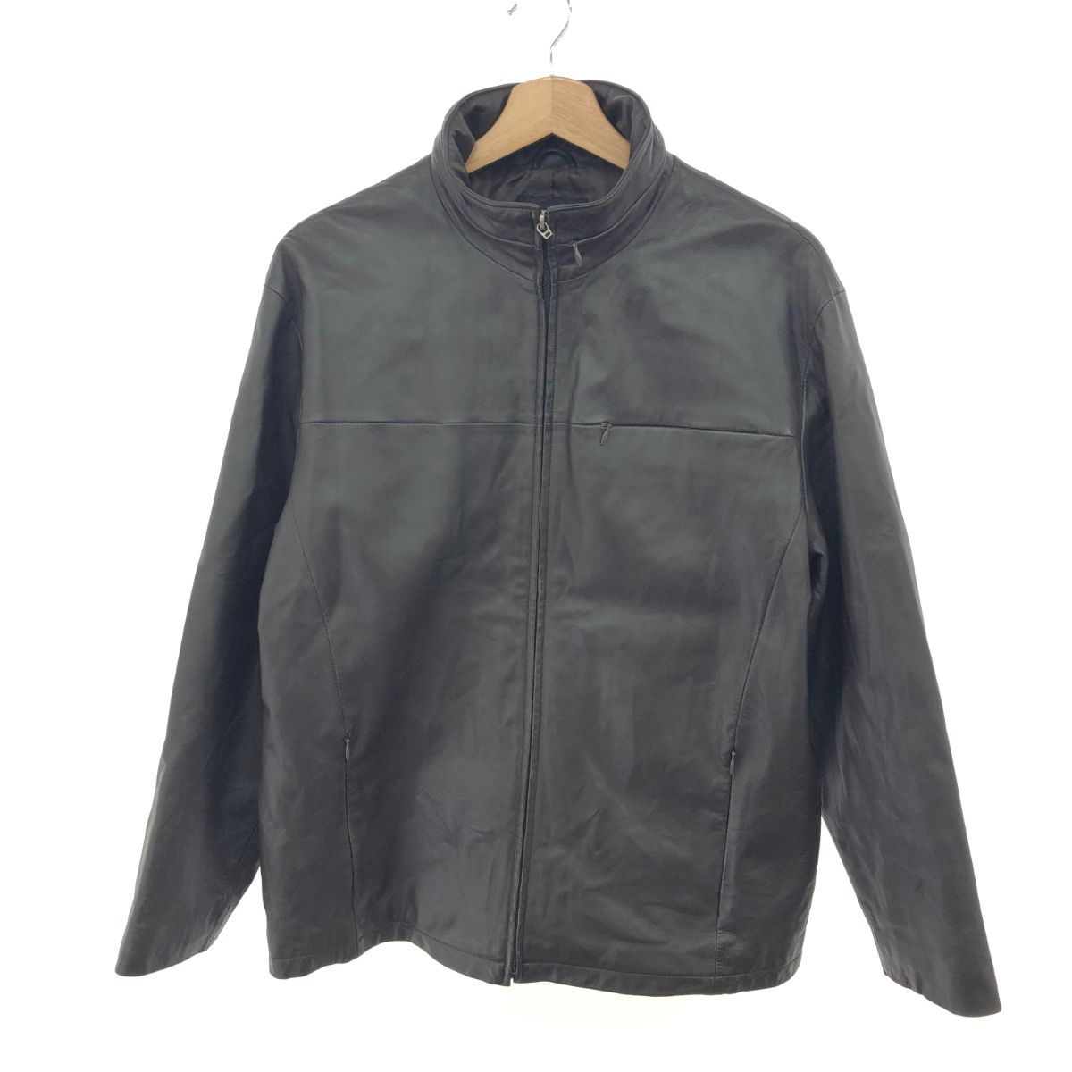Bay Leaf ベイリーフ  レザージャケット サイズ:S シングルライダース/アウター   羊革 ブラウン メンズ / 241011013511 Bay Leaf ベイリーフ レザージャケット サイズ:S シングルライダース