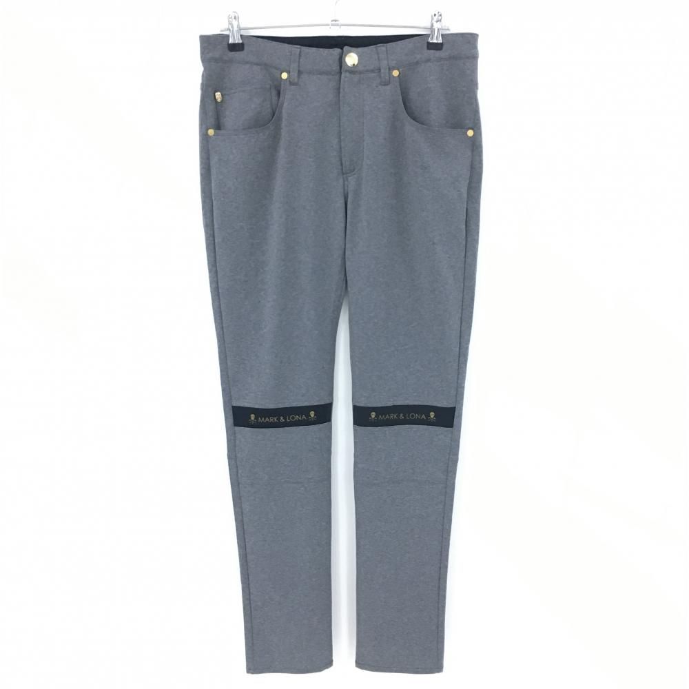 【美品】マークアンドロナ パンツ グレー×黒 スカル ストレッチ メンズ ゴルフウェア MARK＆LONA の商品写真