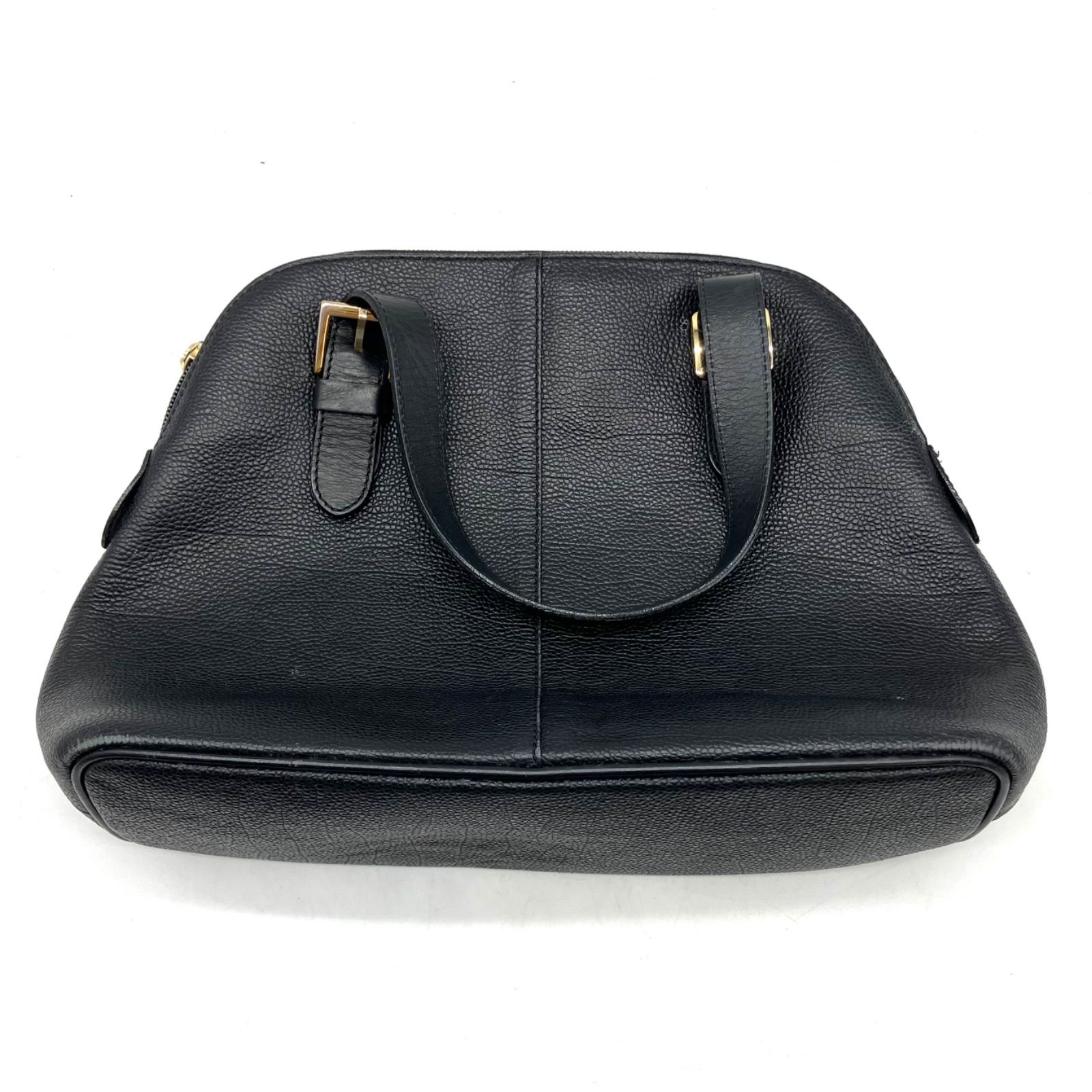 TB341【訳あり】BURBERRY ハンドバッグ ノバチェック ブラックレザー