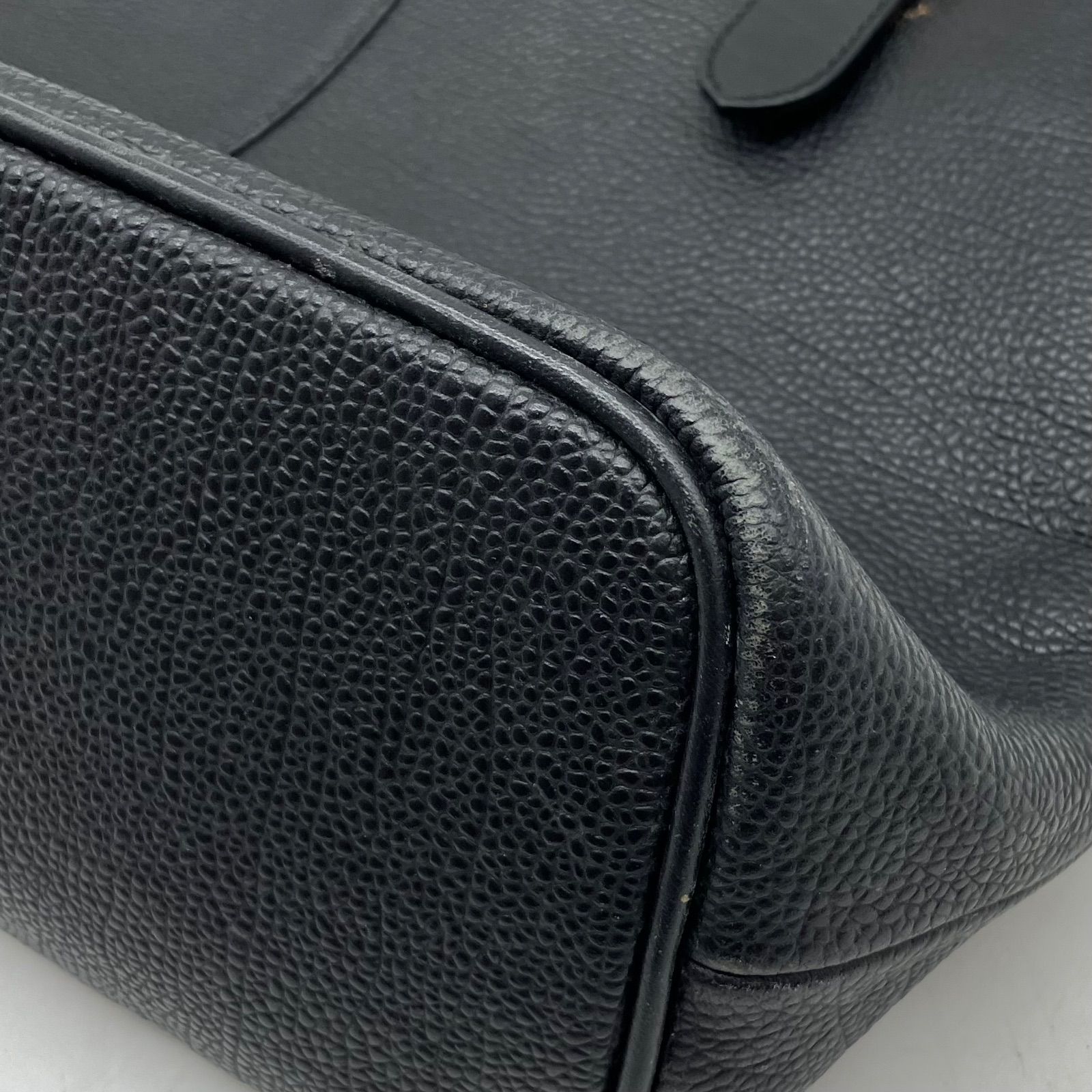 TB341【訳あり】BURBERRY ハンドバッグ ノバチェック ブラックレザー