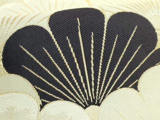 平和屋本店○極上 西陣 木野織物 菱屋善兵衛謹製 六通柄袋帯 花青海波