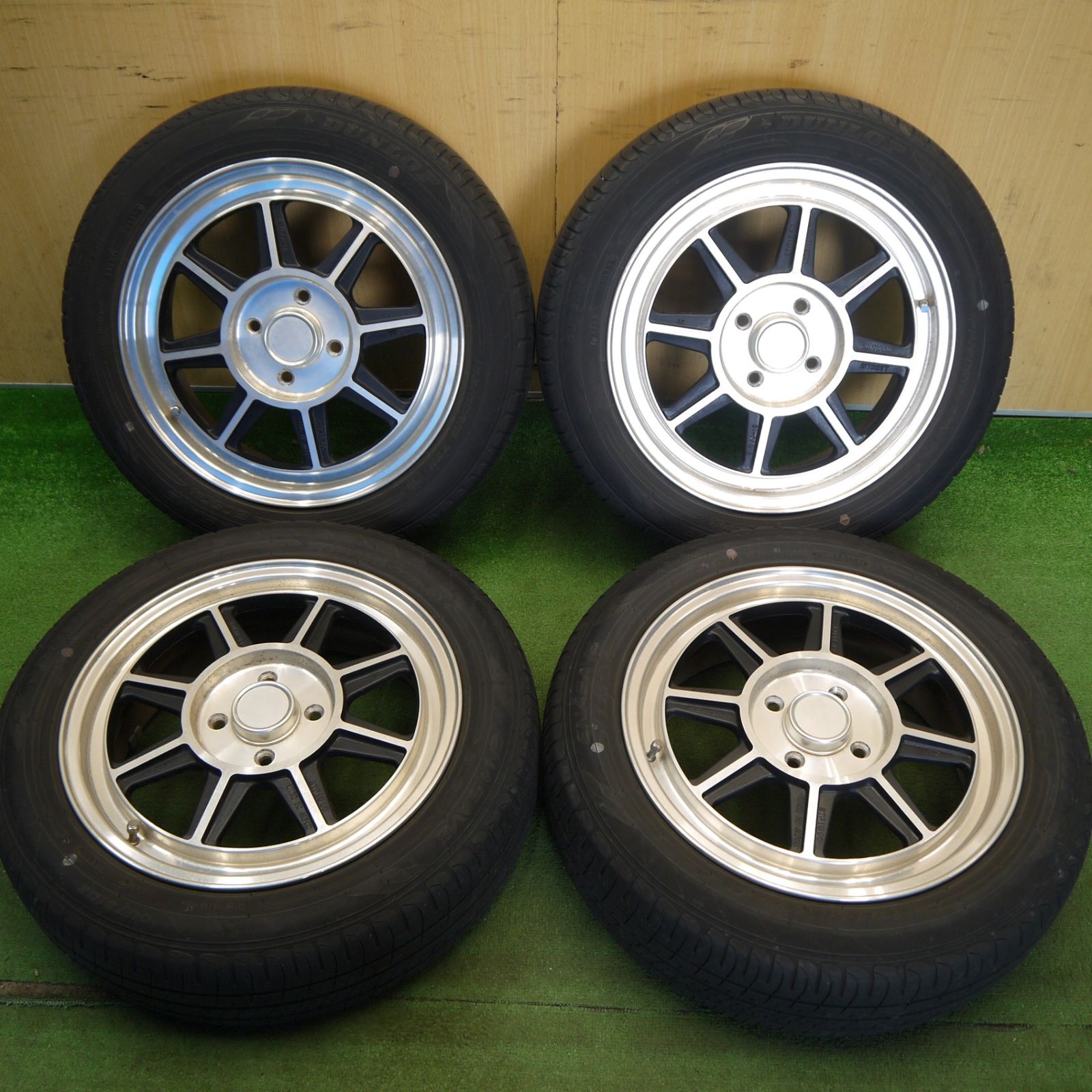 4本価格★ハヤシ Racing HAYASHI STREET 165/60R15 ダンロップ エナセーブ EC204 ストリート レーシング 15インチ PCD100/4H★6042802Hノ