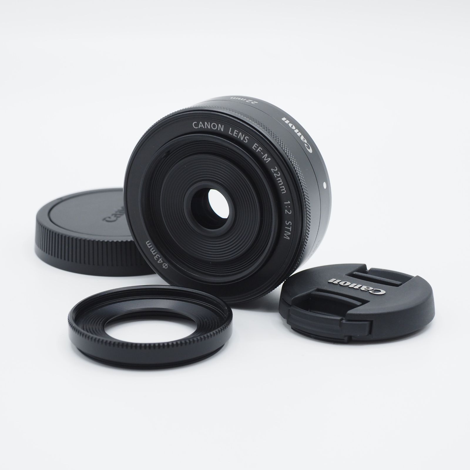 Canon キヤノン EF-M22mm F2 STM グラファイト 新品級 #3106