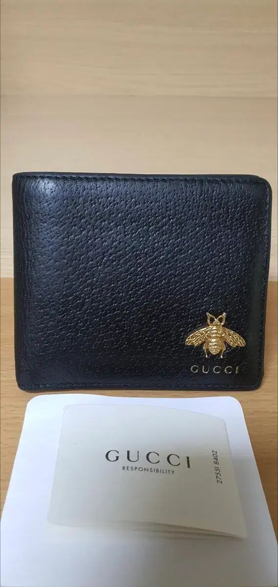 グッチ みつばち 二つ折り財布/財布 正規品 A級 (鑑定O)