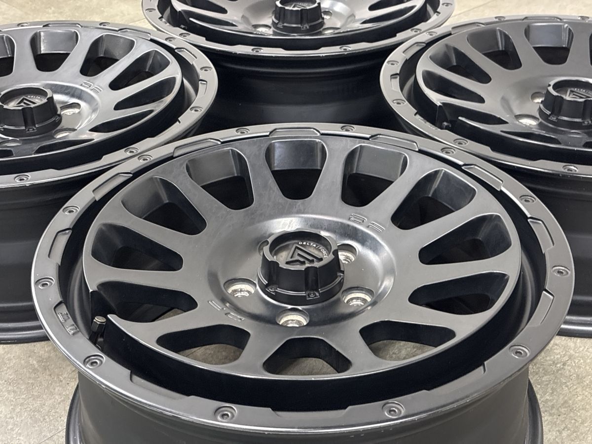 人気ホイール】DELTA FORCE OVAL 17in 7J +32 PCD114.3 4本セット 