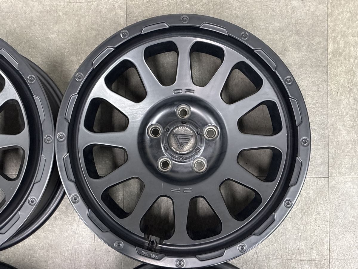 人気ホイール】DELTA FORCE OVAL 17in 7J +32 PCD114.3 4本セット 