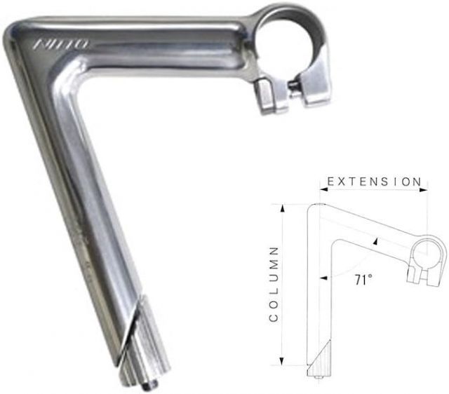 (最短即日発送) NITTO(日東) NP 26.0 クイルステム φ26.0 φ22.2 120mm SILVER 送料無料