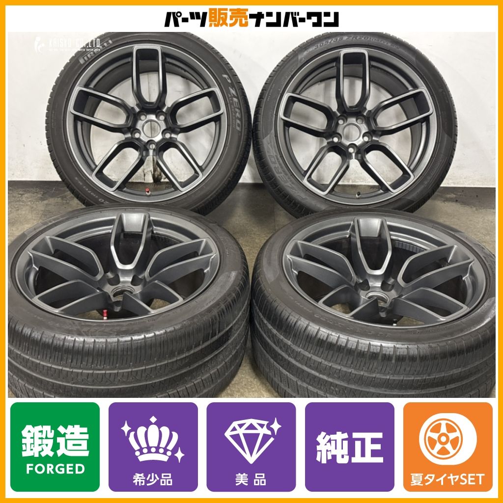 【希少 美品 鍛造】ダッジ チャレンジャー SRT ヘルキャット レッドアイ 純正 20in 11J -2.5 PCD115 ピレリ 305/35R20 品番:6CT34TRMAC
