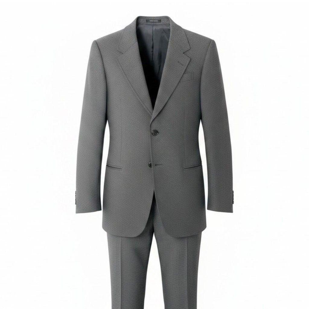 23e11 EMPORIO ARMANI エンポリオアルマーニ セットアップ シングルスーツ 2B ビジネス サイズ50 グレー メンズ 紳士服u02t