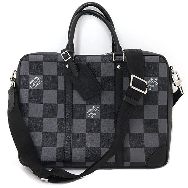 ルイ ヴィトン LOUIS VUITTON シリウス ブリーフケース ビジネスバック 2WAYバッグ メンズ ダミエ N50072 ブラック 【中古】Aランク