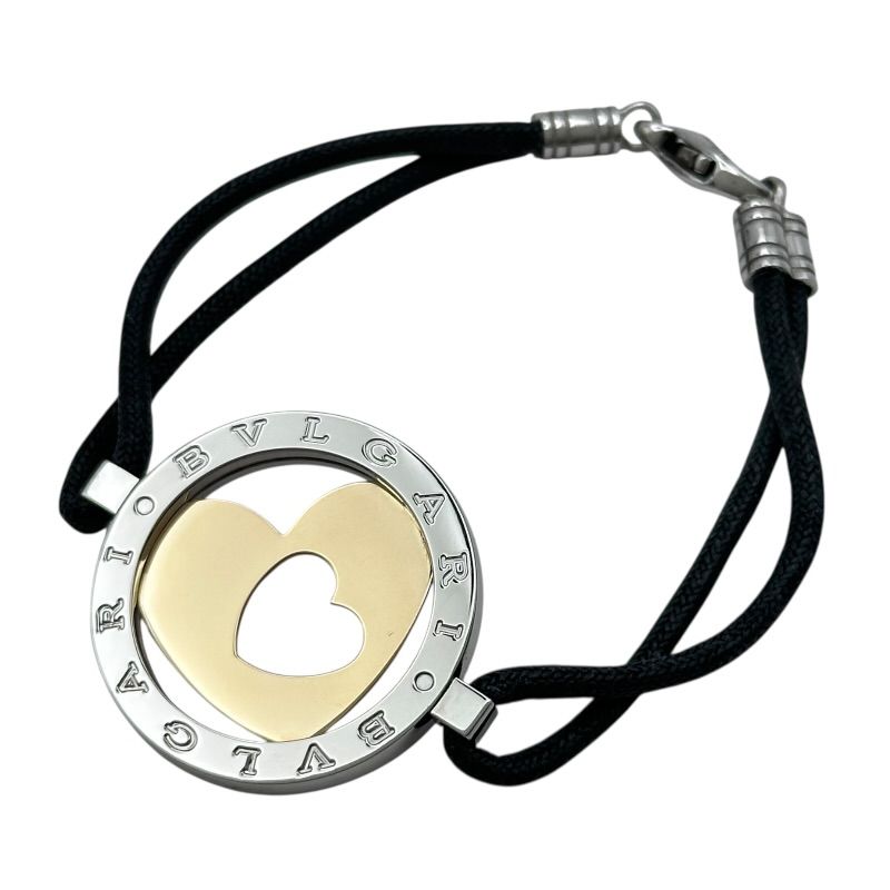 ブルガリ BVLGARI トンドハートブレスレット ゴールド/ステンレススチール K18SS ジュエリー
