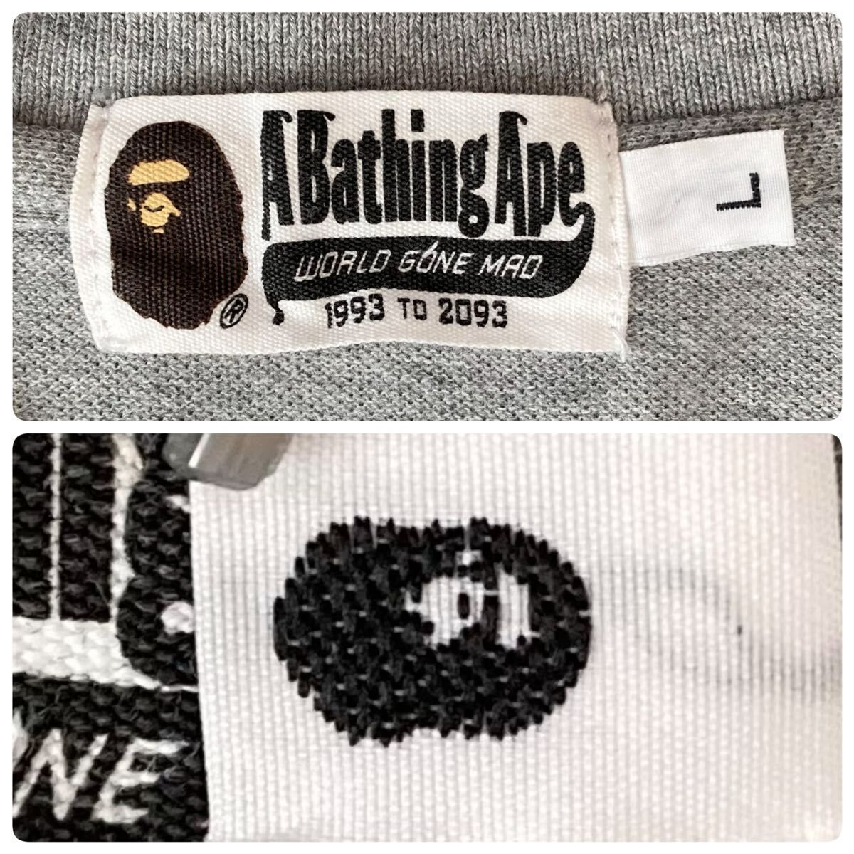 スワロフスキー APE HEAD ポロシャツ Lサイズ a bathing ape BAPE