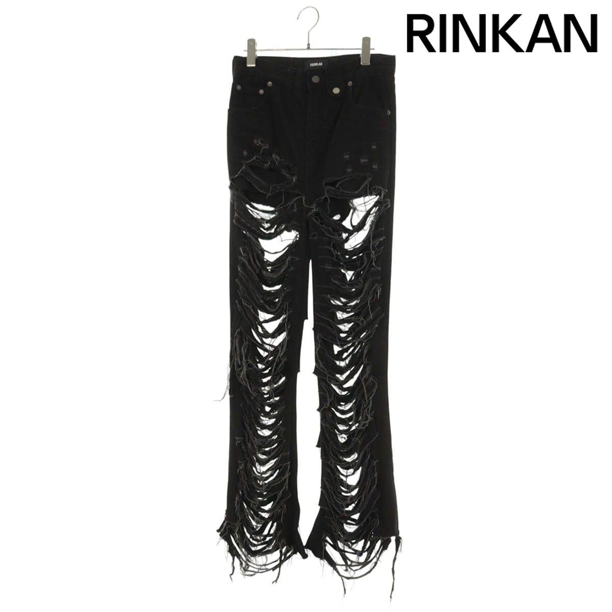 エゴンラボ SS24 DN 0006 C デストロイ加工デニムパンツ メンズ S