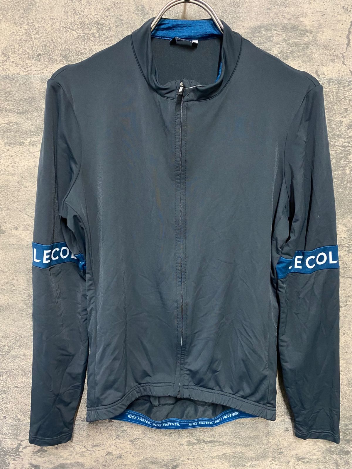 KB868 ルコル LE COL 長袖 サイクルジャージ グレー S