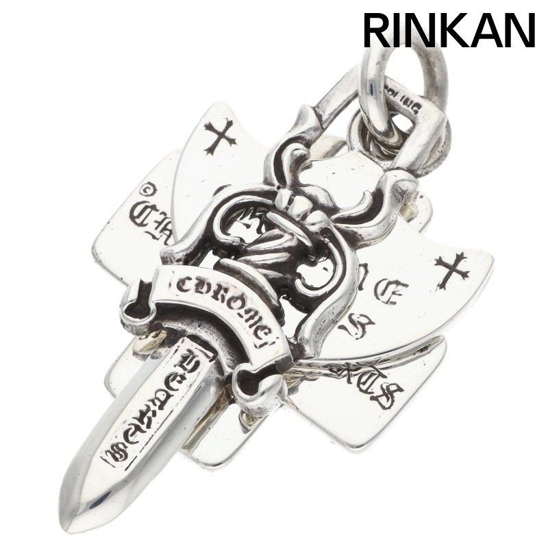 クロムハーツ 3TRINKETS/スリートリンケッツペンダント シルバーネックレストップ メンズ