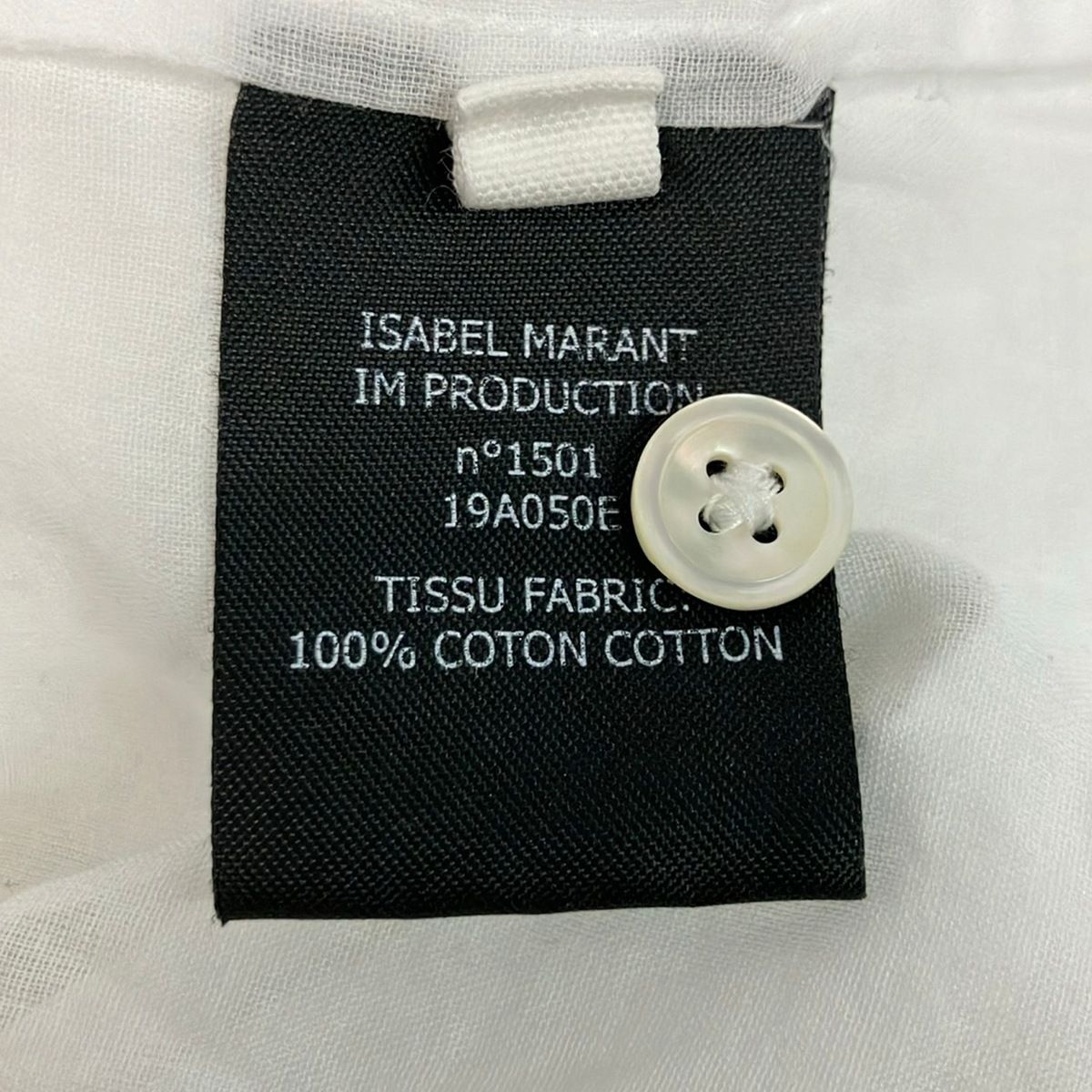 ISABEL MARANT ETOILE(イザベルマランエトワール) 長袖カットソー サイズ36 S レディース美品  - ダークネイビー×アイボリー×ブラウン ISABEL MARANT ETOILE(イザベルマランエトワール) 長袖シャツブラウス