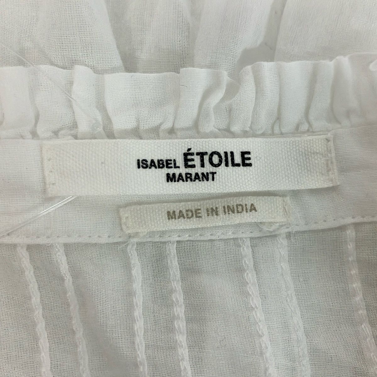 ISABEL MARANT ETOILE(イザベルマランエトワール) 長袖シャツブラウス サイズ36 S レディース美品  - 白 レース ISABEL MARANT ETOILE(イザベルマランエトワール) 長袖シャツブラウス