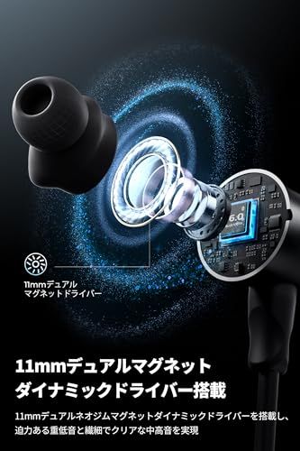 SOUNDPEATS(サウンドピーツ) Q40 HD Bluetooth6.0 イヤホン 【VGP2025 SUMMER 金賞】 Hi-Res認証 LDAC対応 ハイレゾ IP67防水 長時間再生 20時間 ワイヤレス スポーツイヤホン AI通話 ブルートゥー