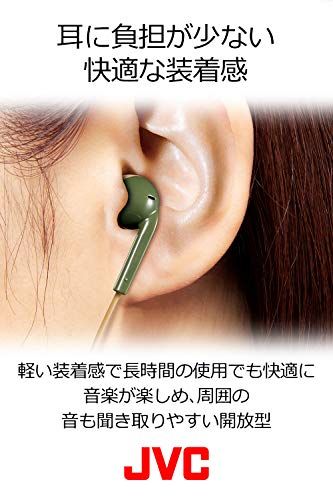 JVCケンウッド JVC HA-F15BT-GC ワイヤレスイヤホン Bluetooth対応/オープンタイプ/開放型/リモコン付き//小型・軽量設計 カーキ×ベージュ