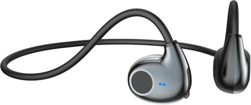 【超軽量13g Earaku オープンイヤーイヤホン】空気伝導 耳を塞がないイヤホン Bluetooth 周りの音が聞こえる Bluetooth 5.3 AAC ENC通話ノイズキャンセリング 耳掛け式 ワイヤレスイヤホン ヘッドホン 快適なフィット感 マイク