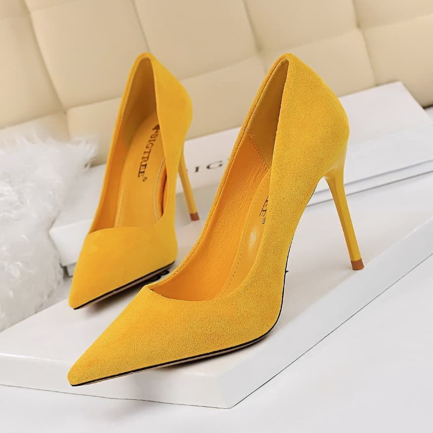 ポインテッドトゥ パンプス 即購入OK 痛くない ハイヒール ヒール9.5cm　パンプス 美脚パンプス パンプス 痛くない 靴 パンプス スエード調 結婚式 通勤 美脚パンプス ハイヒール ピンヒール 大きいサイズ