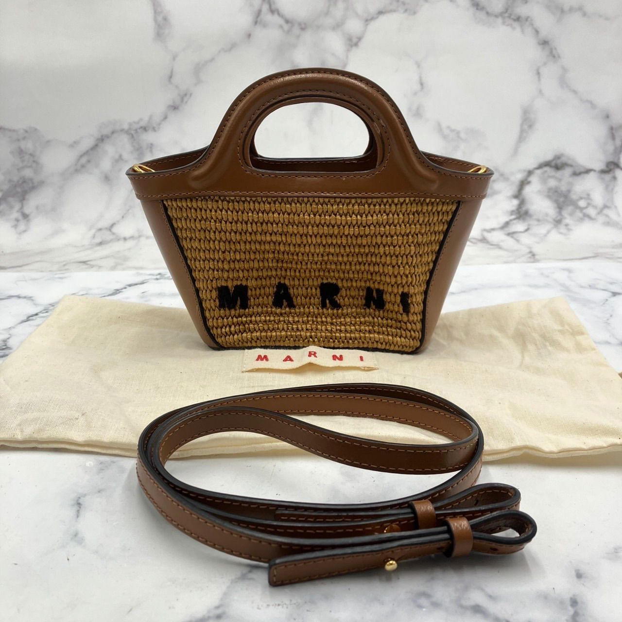 □【値下げ交渉可能】美品！MARNI マルニ トロピカリア マイクロ 2way 