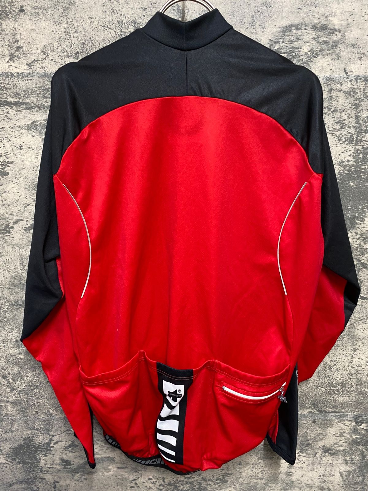 KC488 アソス assos Intermediate Jersey 長袖 サイクルジャージ 赤 L 