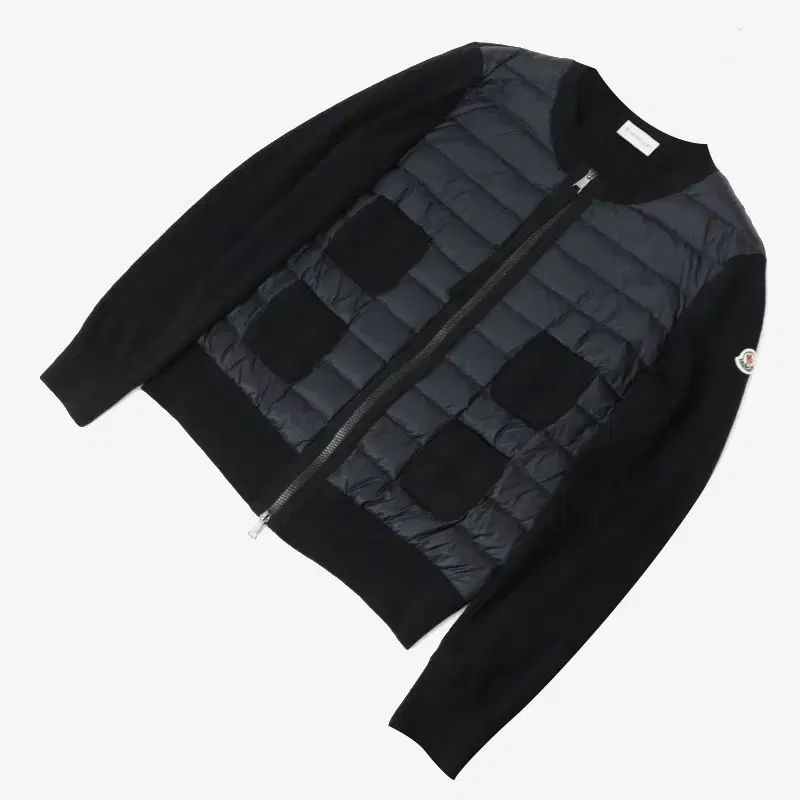 (正規品) MONCLER(モンクレール) J20939B51000 ウール ジップアップ ダウン カーディガン L