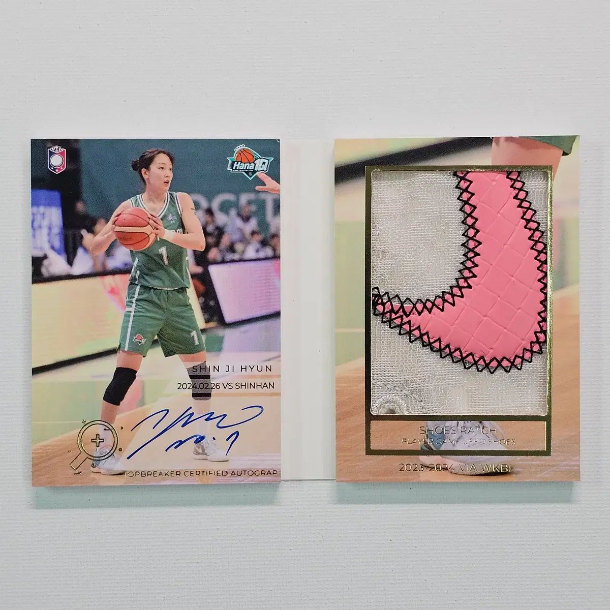 WKBL 碇 シンジア レディースカード シューズ パッチ オート ブックレット 1 / CSS