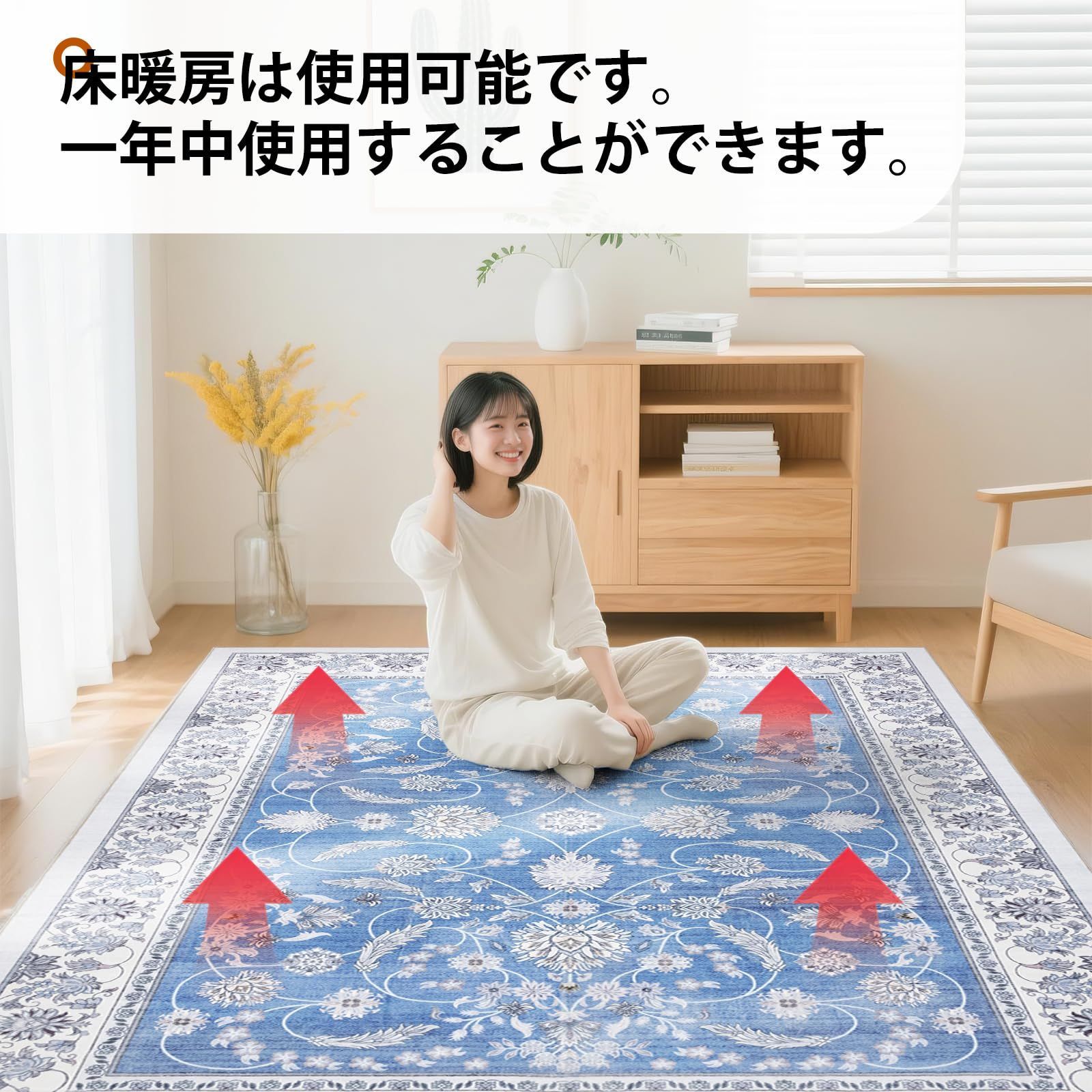 カーペット ペルシャ風 200x300cm 約4畳 ソフトな模倣カシミヤ 洗える カーペット ペルシャ風 200x300cm 約4畳 ソフトな模倣カシミヤ 洗える