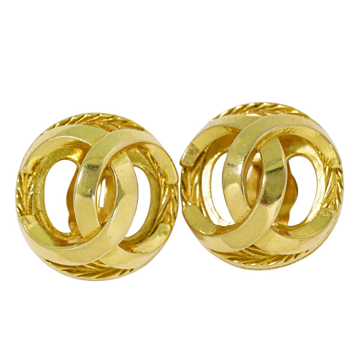 本物 シャネル CHANEL ココマーク イヤリング GP ゴールド メッキ Coco Mark アクセサリー ジュエリー 中古・ の商品写真