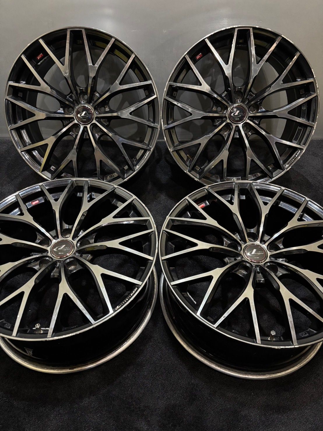 ☆WEDS LEONIS MX 18インチ 8J +42 114.3 5H アルミホイール 4本