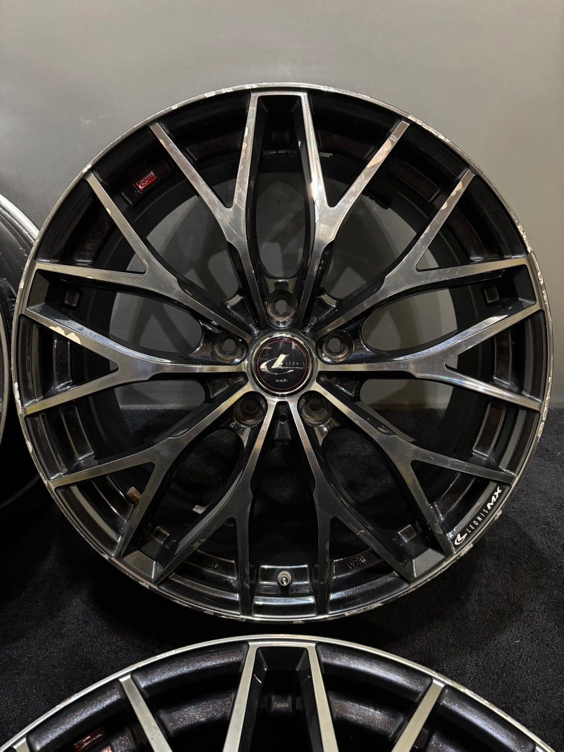 ☆WEDS LEONIS MX 18インチ 8J +42 114.3 5H アルミホイール 4本