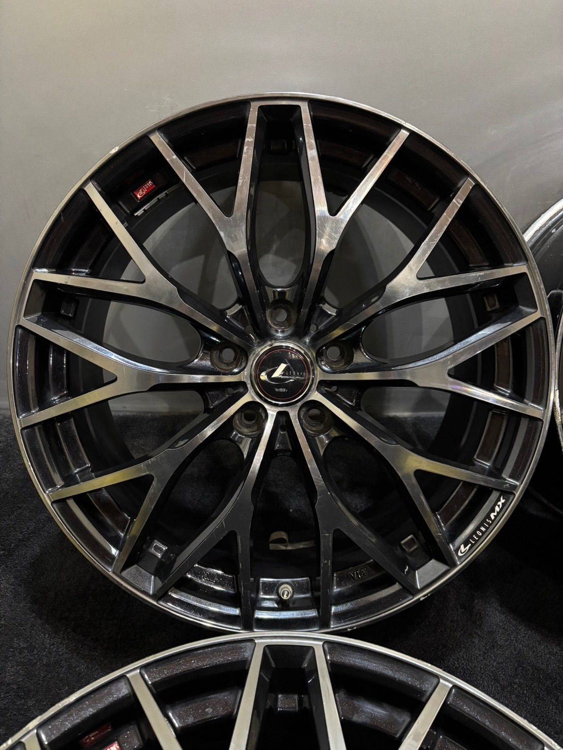 ☆WEDS LEONIS MX 18インチ 8J +42 114.3 5H アルミホイール 4本