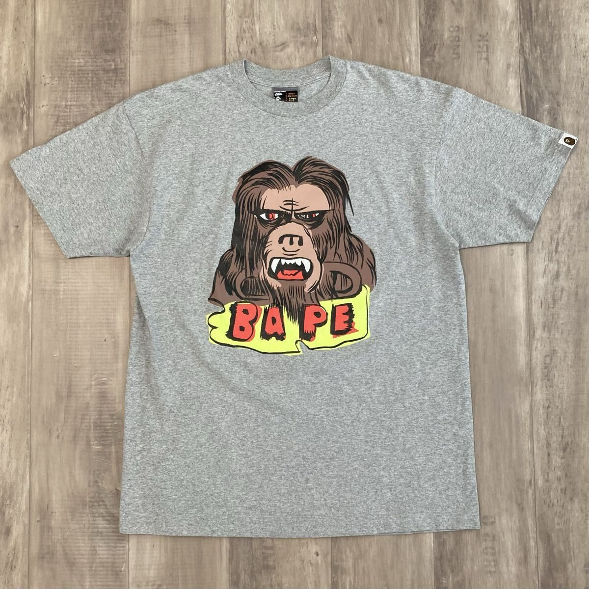 ★激レア★ Gary Panter × BAPE ART Tシャツ Lサイズ グレー a bathing ape ゲイリー パンター エイプ ベイプ アベイシングエイプ NIGO y8