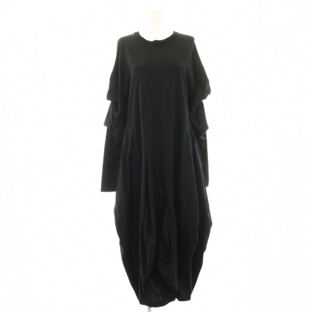 ナゴンスタンス nagonstans 23SS ランダムバルーンドレス random balloon dress ワンピース 長袖 ロング マキシ S 黒 ブラック 470GS883-0650 /HN 9,030円