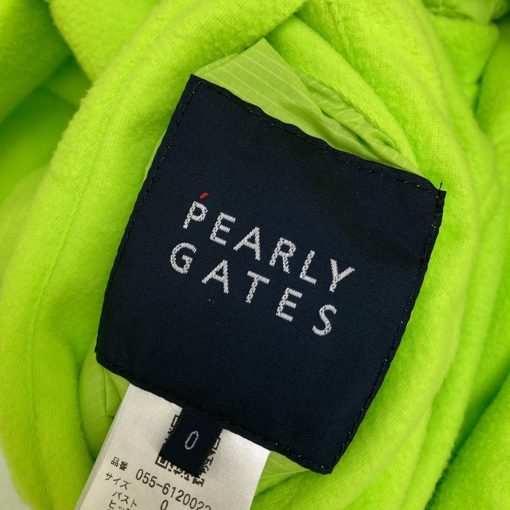サイズ：0 PEARLY GATES パーリーゲイツ 2025年モデル 2way リバーシブル 中綿ジャケット グリーン系 [240101678406] ゴルフウェア レディース ストスト