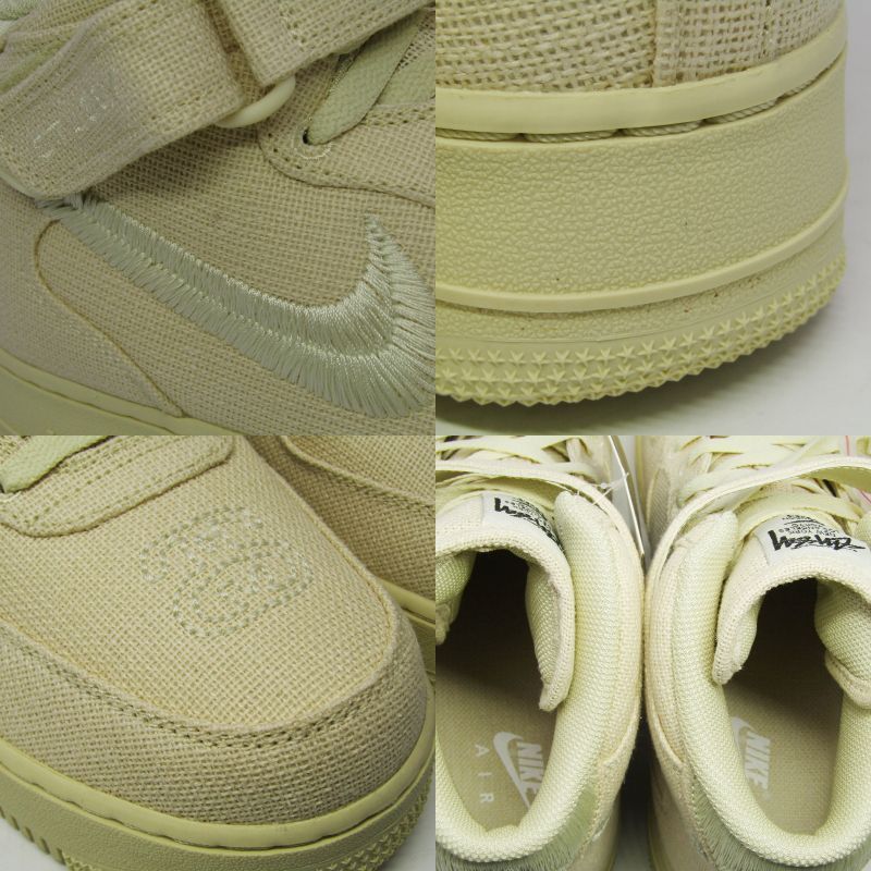 未使用 NIKE × STUSSY ナイキ 30cm AIR FORCE 1 07 MID SP DJ7841-200