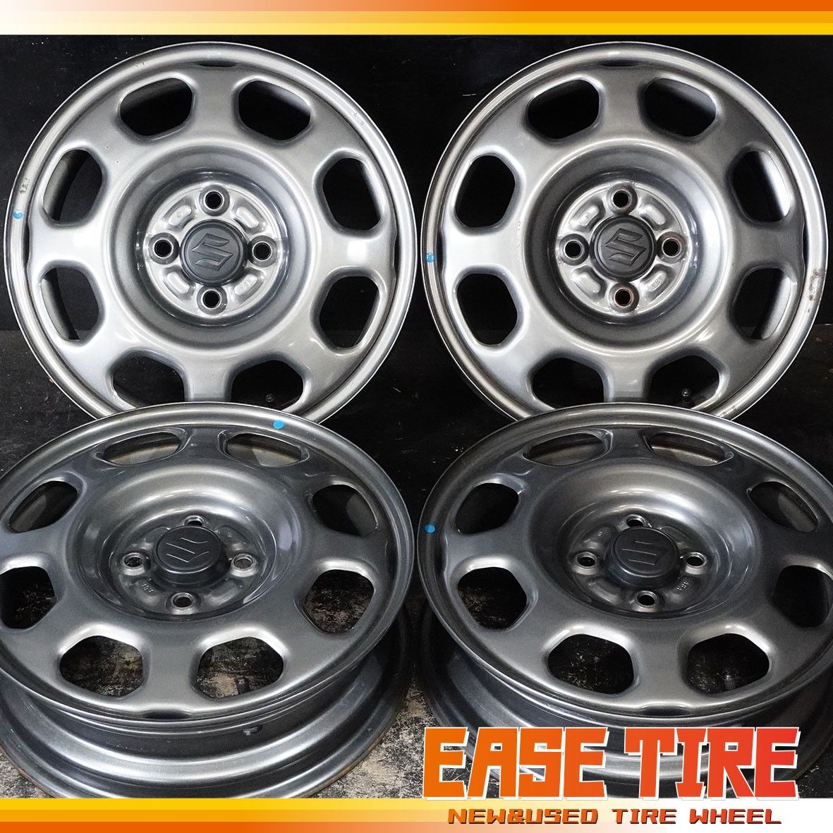 中古ホイール スズキ ハスラー 純正スチール 15インチ 4本セット 4.5J 100 4H 4本