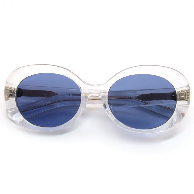 未使用 Mr.Gentleman EYEWEAR ミスタージェントルマン サングラス NIRVANA 日本製 ニルヴァーナ オーバル C Clear 61005460