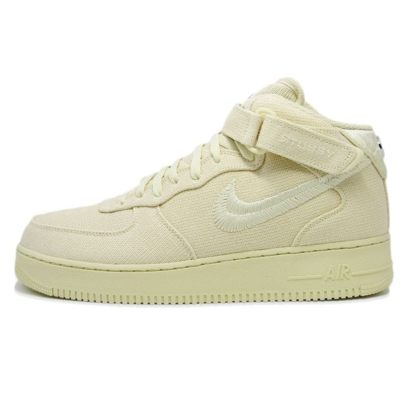 未使用 NIKE × STUSSY ナイキ 30cm AIR FORCE 1 07 MID SP DJ7841-200 エア フォース 1 ミッド スペシャル FOSSIL  18002019 未使用 NIKE × STUSSY ナイキ 30cm AIR FORCE 1 07 MID SP DJ7841-200