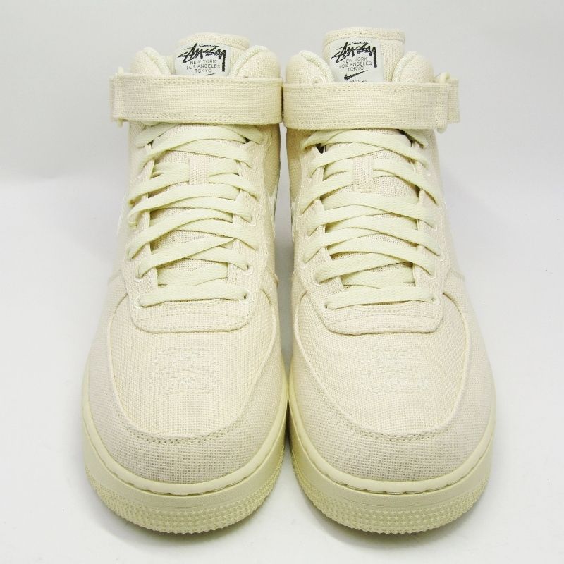未使用 NIKE × STUSSY ナイキ 30cm AIR FORCE 1 07 MID SP DJ7841-200