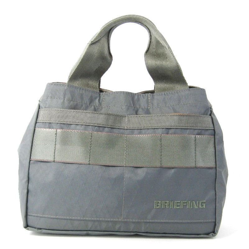 美品 BRIEFING ブリーフィング カートトート BRG223T31 GOLF MIL COLLECTION CART TOTE XP WOLF グレー 47000081