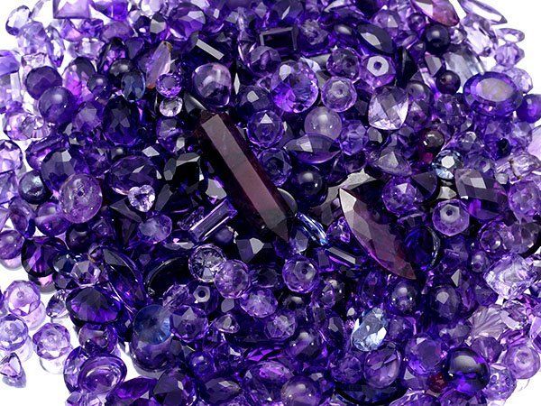 【ジュエリー極】超大量！超お得品！天然アメジストルース 504.4ct 裸石まとめ 500石 h8469om【送料無料】