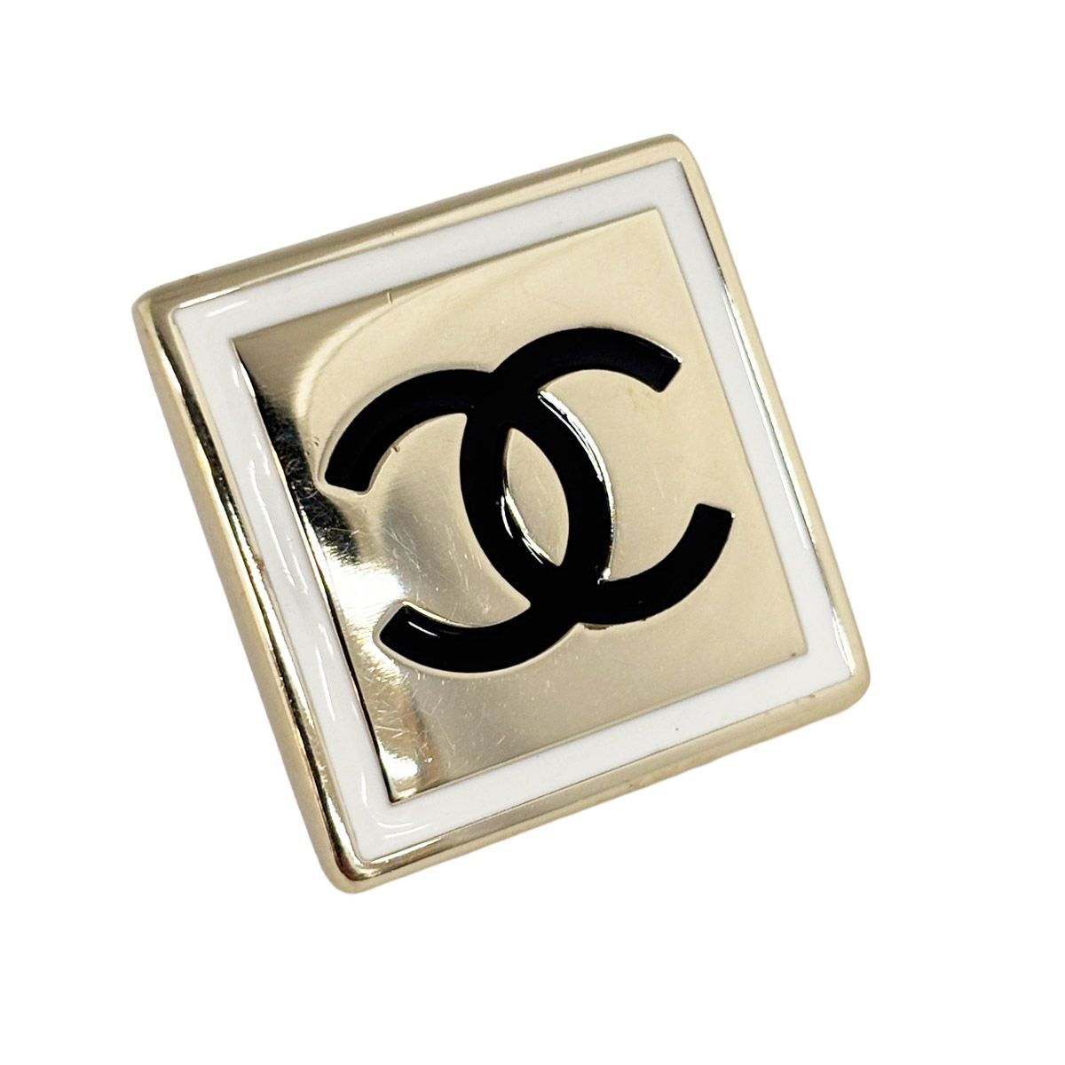 【中古】 シャネル ブローチ ゴールド ココマーク スクエア CHANEL B21B （4652