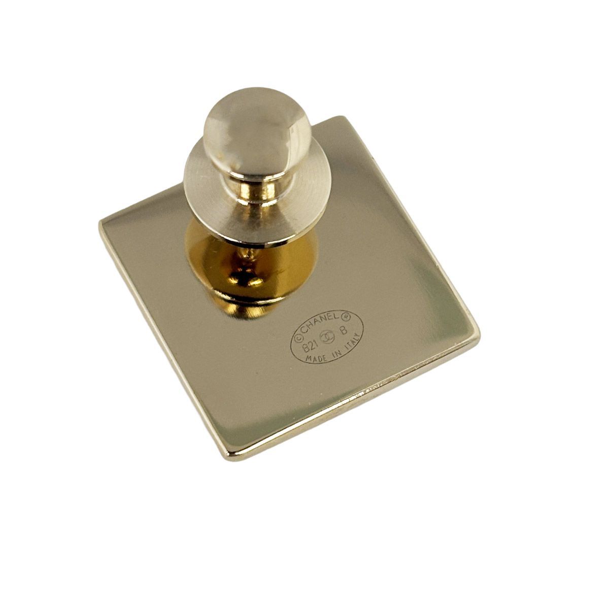 【中古】 シャネル ブローチ ゴールド ココマーク スクエア CHANEL B21B （4652